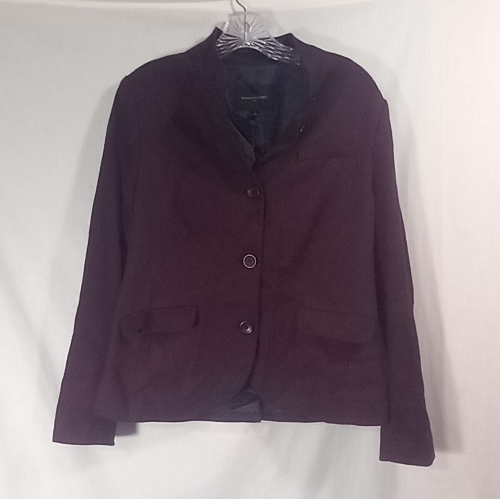 Banana Republic Burgundy Three Button Blazer Size 10